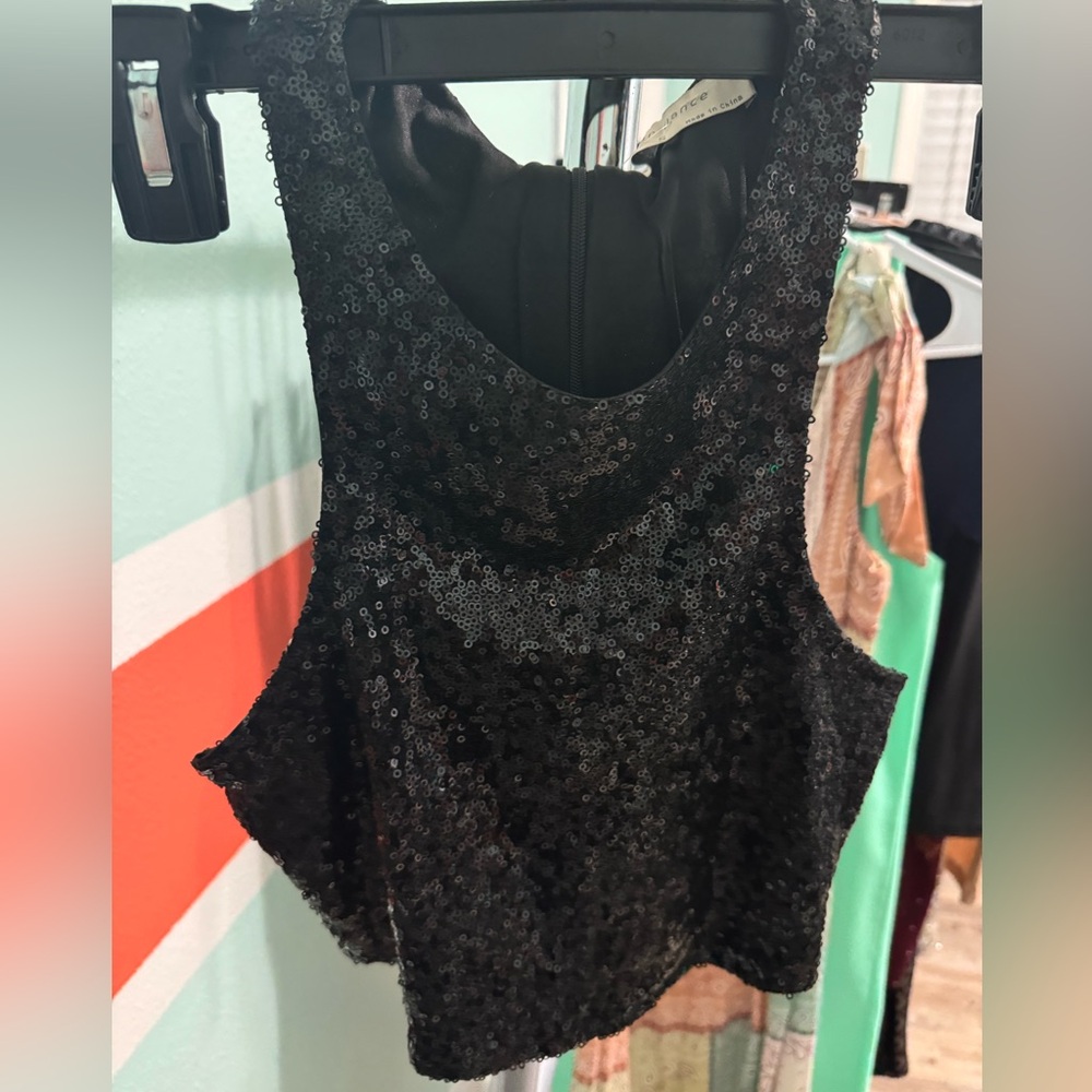 NWT Bear Dance Sequin Crop Top